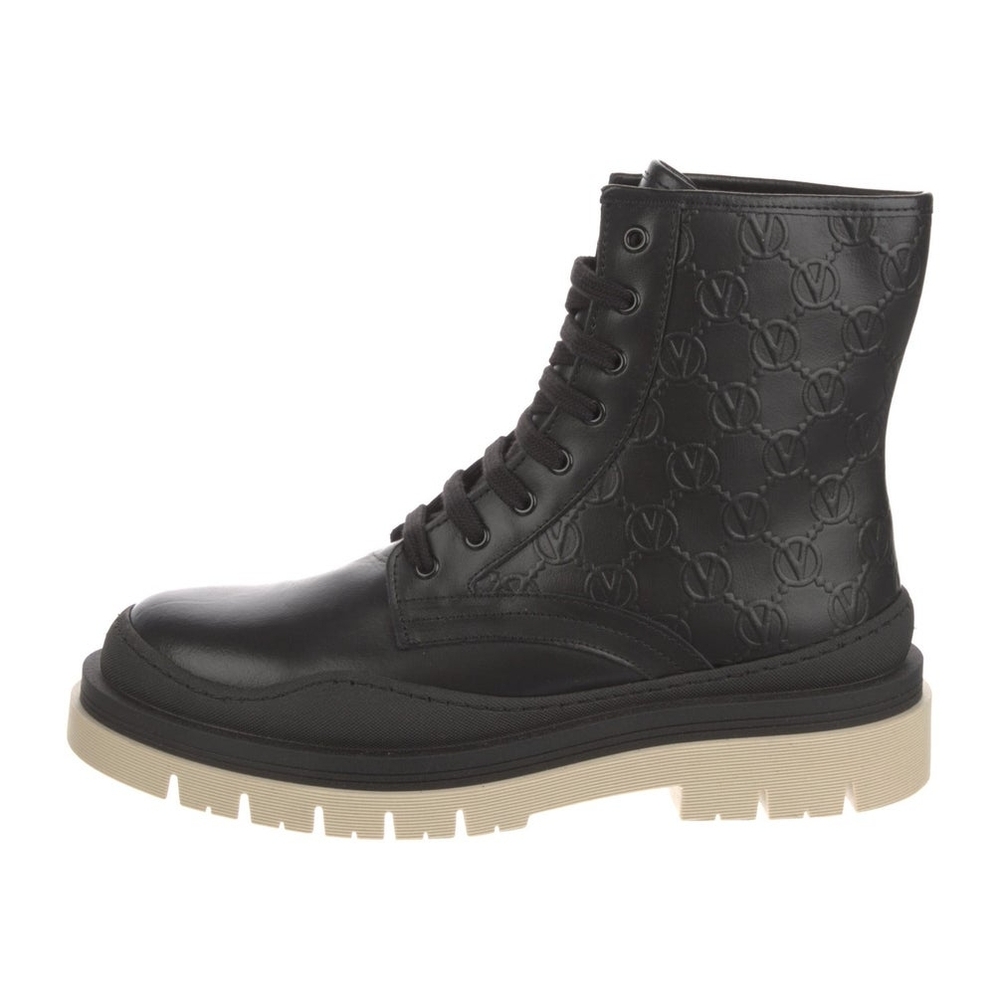 Valentino Unisex Black Leather Boots. Size 10.
